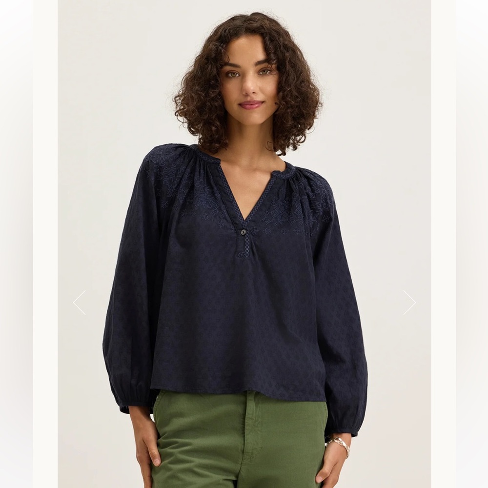 Velvet by Graham & Spencer Dark Blue top. New with tags, never been worn
